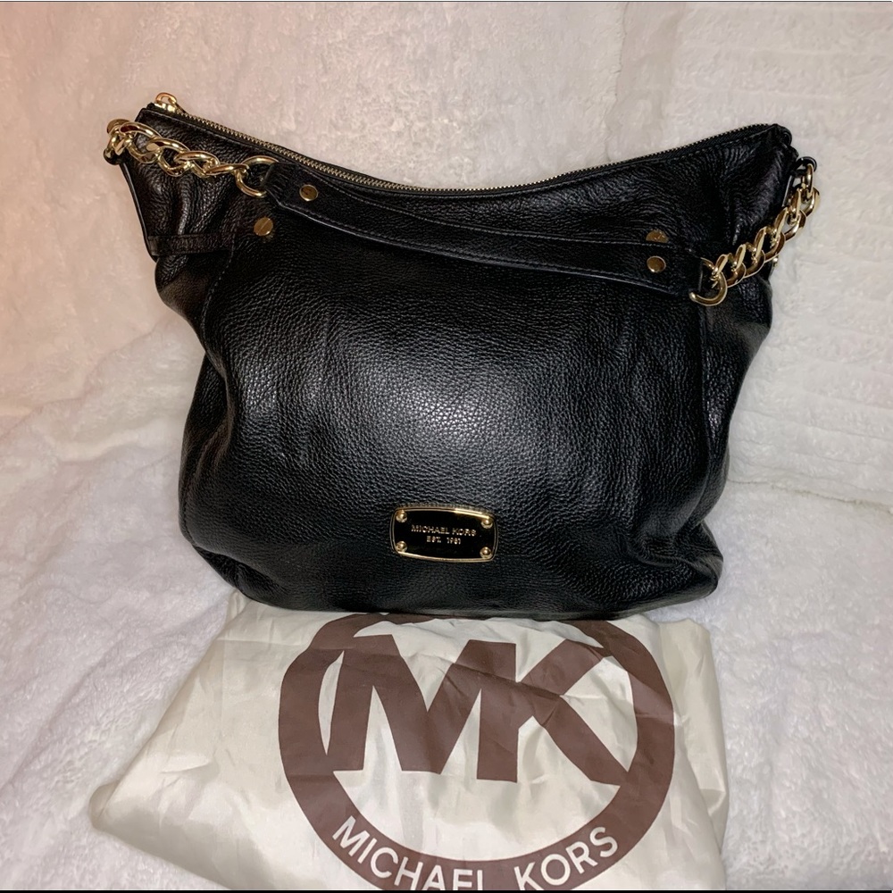 Michael Kors Black leather Hobo Bag
